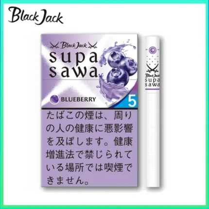 Black Jack SUPA SAWA Blueberry黑傑克藍莓爆珠薄荷5mg香煙